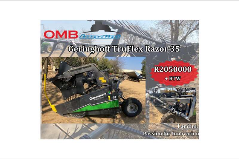 Geringhoff Harvesting equipment Grain headers Truflex Razor 35