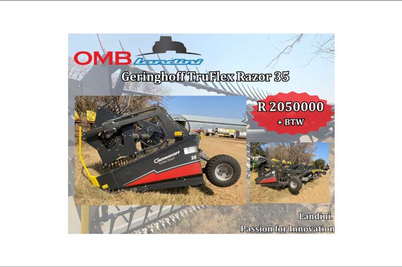 Geringhoff Harvesting equipment Grain headers Truflex Razor 35 for sale by OMB Landini | AgriMag Marketplace