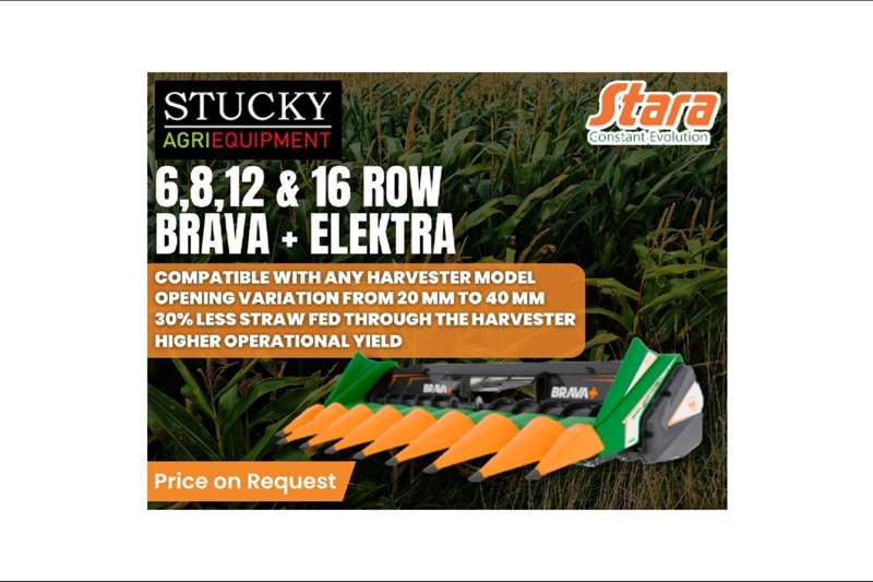 Harvesting equipment Draper headers Stara Brava+ Elektra Contact Jimmy   076 135 6256 for sale by STUCKY AGRI EQUIPMENT | AgriMag Marketplace