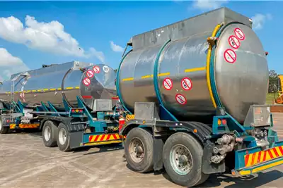 Tank Clinic Trailers Oil claded tanker Rosbys Stainless Steel Tanker & Pup Trailer 1998 for sale by Impala Truck Sales | Truck & Trailer Marketplace