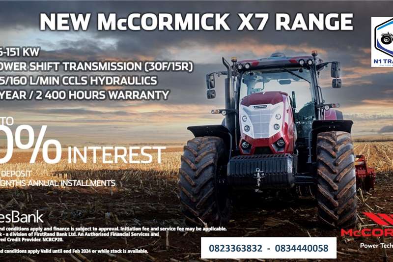 Mccormick Tractors 4WD tractors PROMOTION   McCormick X7 RANGE (116   151kW) for sale by N1 Tractors | Truck & Trailer Marketplace