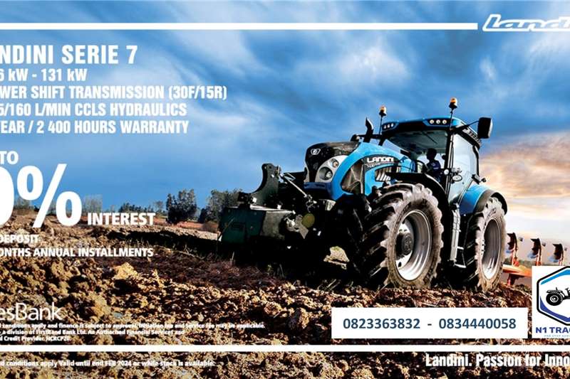 Landini Tractors 4WD tractors PROMOTION   Landini Serie 7 (116   131kW) for sale by N1 Tractors | Truck & Trailer Marketplace