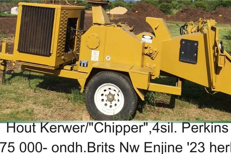 Forestry equipment Wood chippers 4 silender Perkins engine for sale by R3G Landbou Bemarking Agricultural Marketing | Truck & Trailer Marketplace