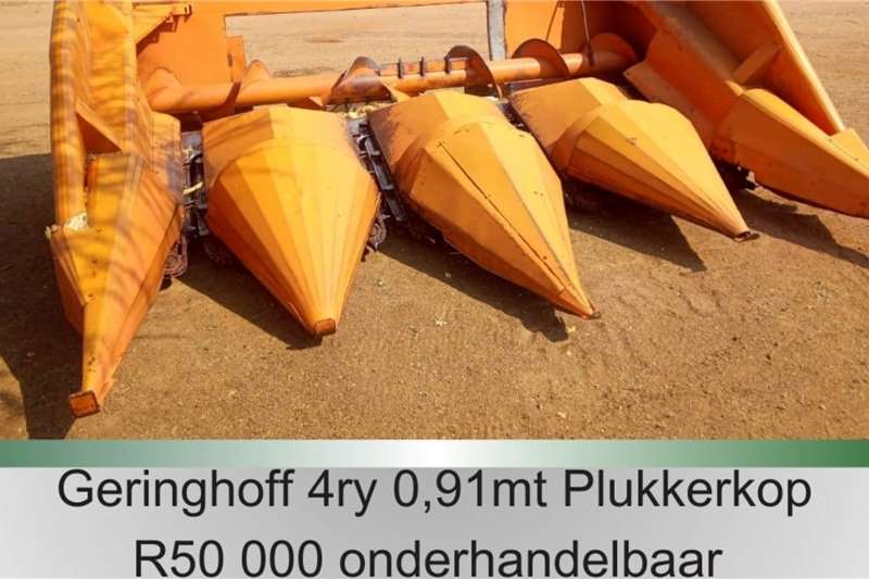 Geringhoff Harvesting equipment 4 row   0.91   Plukkerkop for sale by R3G Landbou Bemarking Agricultural Marketing | AgriMag Marketplace