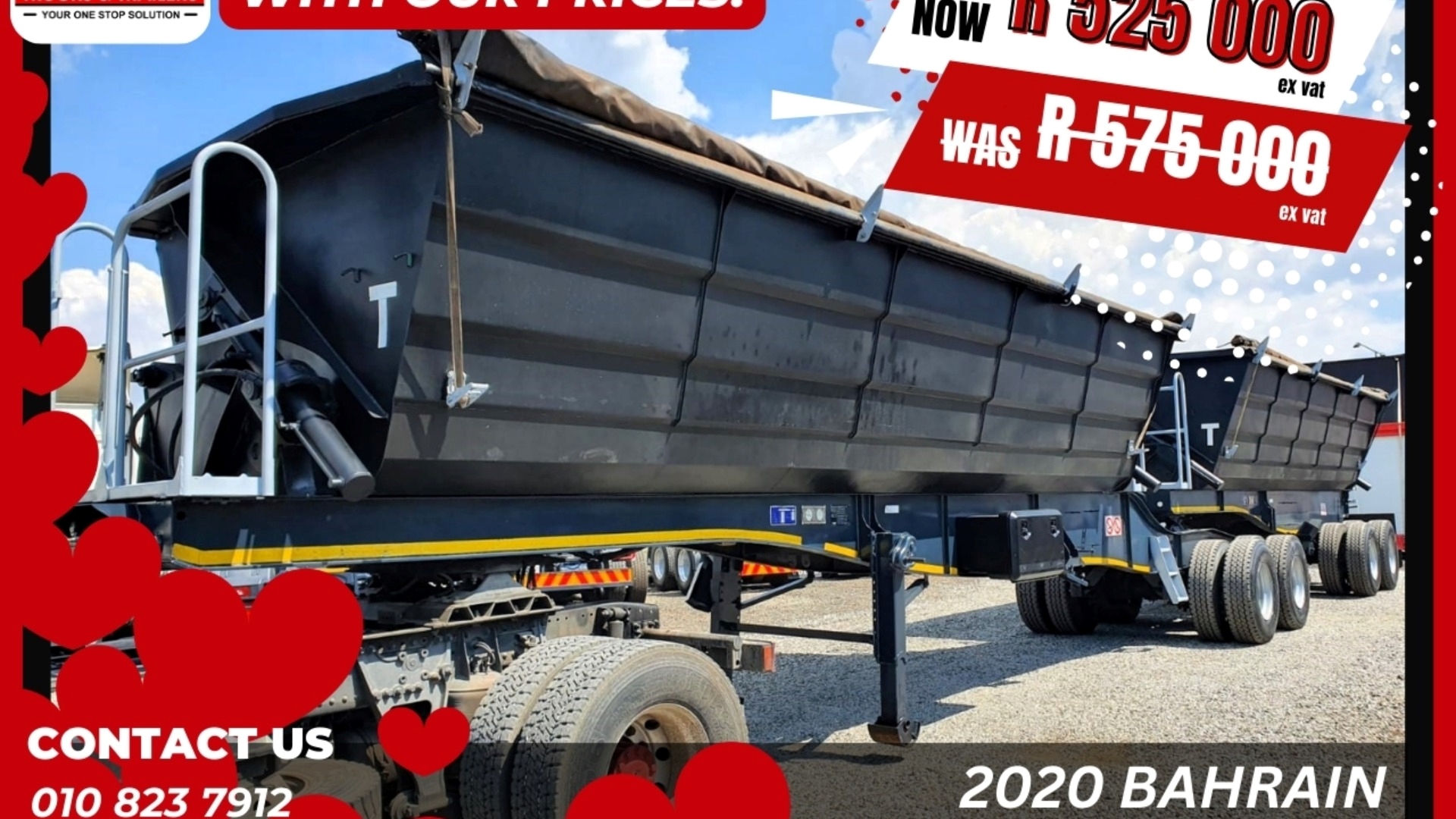 Bahrain Trailers Side tipper BAHRAIN SIDE TIPPER 40 CUBE TRAILER 2020 for sale by ZA Trucks and Trailers Sales | Truck & Trailer Marketplace
