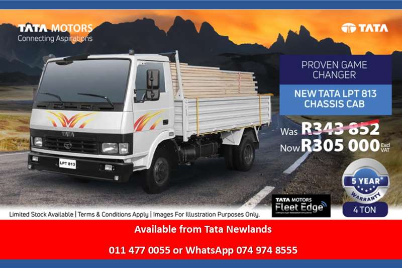 Tata Truck Tata 813 chassis cab 2024 for sale by Newlands Commercial East Rand | Truck & Trailer Marketplace