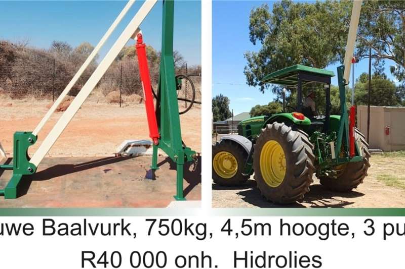 Haymaking and silage Bale handlers New bale fork   750kg   4.5m high   3 point for sale by R3G Landbou Bemarking Agricultural Marketing | AgriMag Marketplace