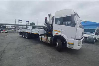 Crane Trucks FAW 420 14ton dropside with crane and rear ramps 2019