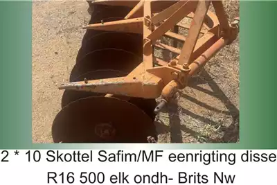 Tillage Equipment 2 x 10 disc Safim/MF - one way