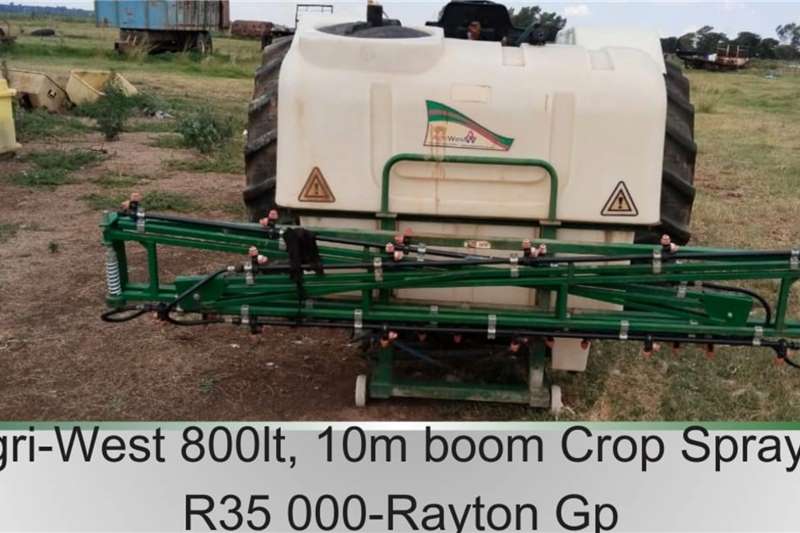 Other Spraying equipment Boom sprayers Agri West 800lt 10m