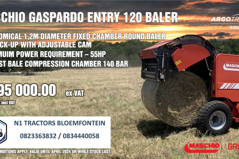 Other Haymaking and silage Round balers Promo   Maschio Gaspardo Entry 120 Baler for sale by N1 Tractors | AgriMag Marketplace