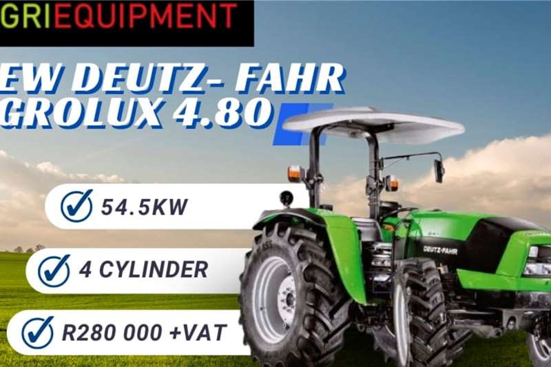 Deutz Tractors 4WD tractors AGROLUX 4.80 DT E2 Contact Jimmy   076 135 6256 for sale by STUCKY AGRI EQUIPMENT | Truck & Trailer Marketplace