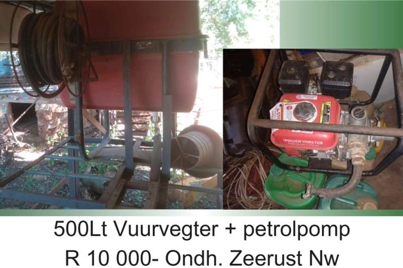 Agricultural trailers Fire fighting trailers 500 L   petrol engine