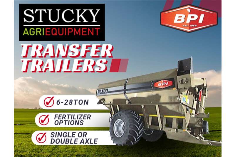 BPI Agricultural trailers Grain trailers 6   28 ton   Contact Jimmy   076 135 6256