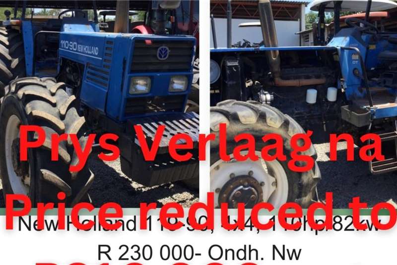 New Holland Tractors 4WD tractors 110 90   110hp / 82kw for sale by R3G Landbou Bemarking Agricultural Marketing | Truck & Trailer Marketplace