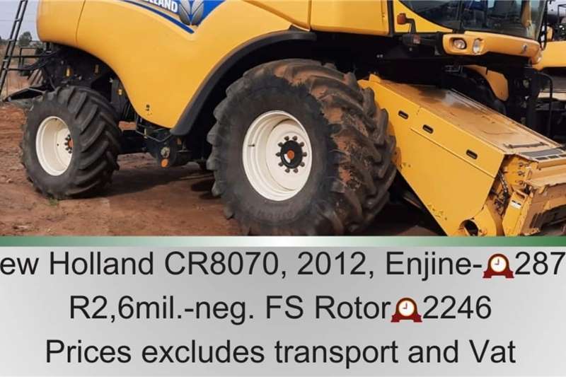 New Holland Harvesting equipment Grain harvesters CR 8070   2246 rotor hours 2012 for sale by R3G Landbou Bemarking Agricultural Marketing | Truck & Trailer Marketplace