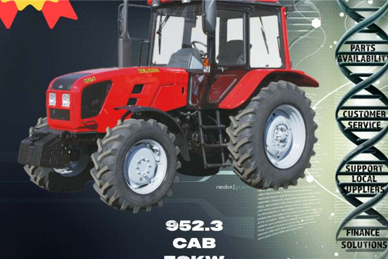 Tractors 4WD tractors Belarus 952.3 4wd cab tractors (70kw) 2024