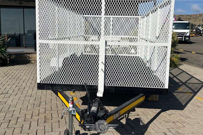 Drawbar Voldeo Double Axle Trailer with 1.2m Mesh Sides 2018