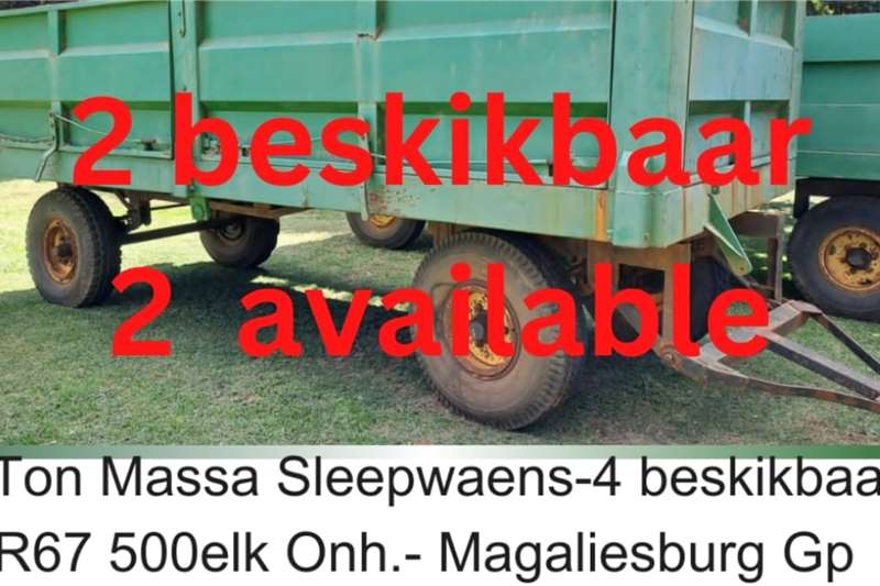 Agricultural trailers Carts and wagons 8 ton for sale by R3G Landbou Bemarking Agricultural Marketing | Truck & Trailer Marketplace