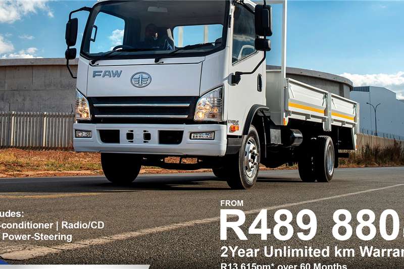 FAW Dropside trucks 8.140 Auto 5Ton with dropsides 2024 for sale by BB Commercial Pretoria | AgriMag Marketplace