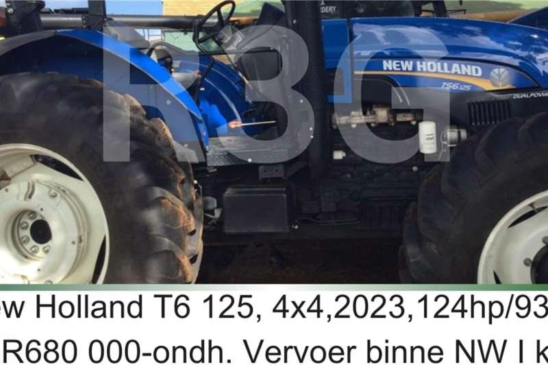 New Holland Tractors 4WD tractors T6 125   124hp / 93kw 2023 for sale by R3G Landbou Bemarking Agricultural Marketing | Truck & Trailer Marketplace