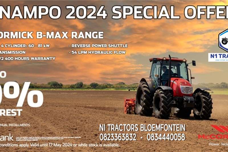 Mccormick Tractors 4WD tractors NAMPO 2024 SPECIAL McCORMICK B MAX RANGE