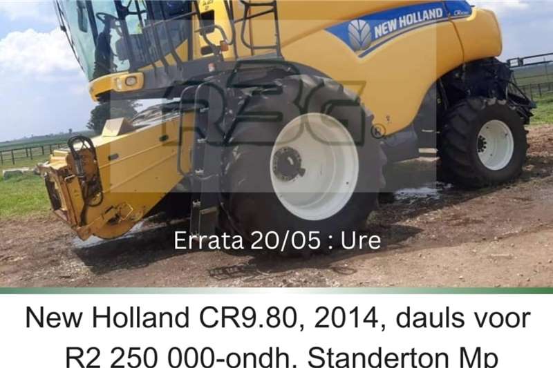 New Holland Harvesting equipment Grain harvesters CR9.80 2014