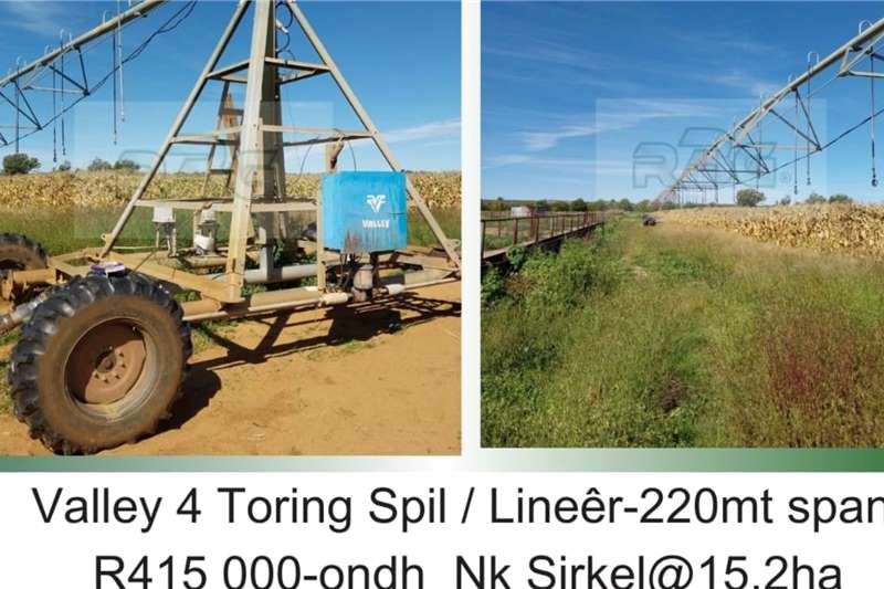 Irrigation Sprinklers and pivots Valley 4 tower   220m span   15.2 ha for sale by R3G Landbou Bemarking Agricultural Marketing | AgriMag Marketplace