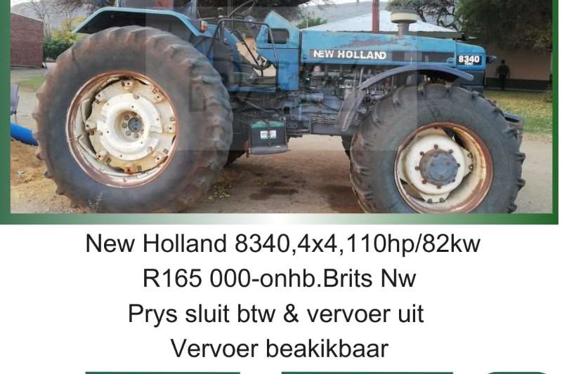 New Holland Tractors 4WD tractors 8340