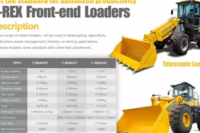 Revaro Telescopic loaders Loader T REX925T  2.5T Telescopic 2025 for sale by Beyers Truck and Plant | Truck & Trailer Marketplace