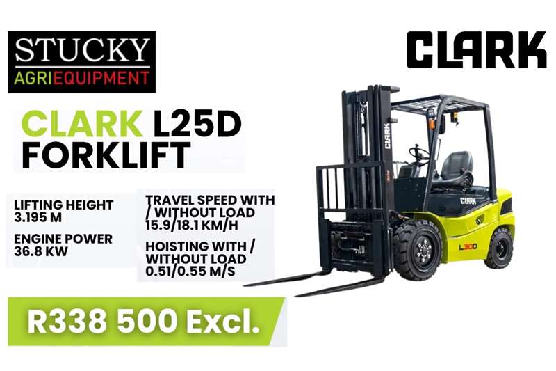 Clark Forklifts Diesel forklift L25D Contact Jimmy   076 135 6256 2024