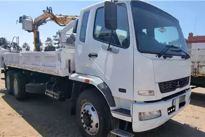 Mitsubishi Crane trucks Fuso FM16270 Copma 128 Brick Crane, 2x 3cube Bins 2014 for sale by Metal Road Services cc | Truck & Trailer Marketplace