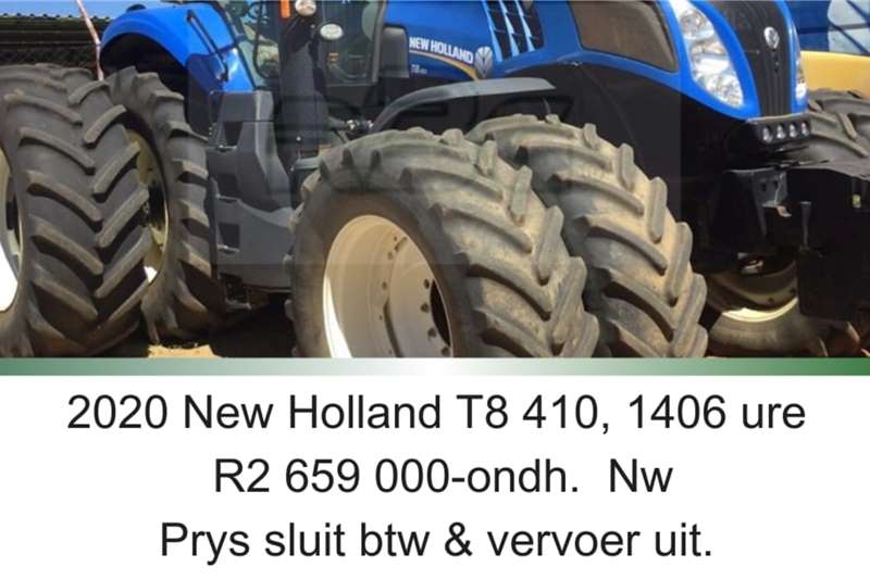 New Holland Tractors 4WD tractors New Holland T8 410 2020 for sale by R3G Landbou Bemarking Agricultural Marketing | AgriMag Marketplace