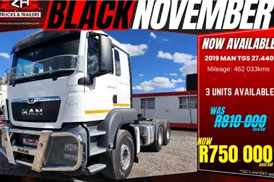 MAN Truck tractors MAN TGS 27.440 2019 for sale by ZA Trucks and Trailers Sales | Truck & Trailer Marketplace