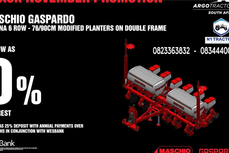 Planting and seeding equipment Row planters Maschio Gaspardo Romina 6 Row Planter Promo for sale by N1 Tractors | AgriMag Marketplace