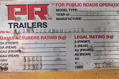 PR Trailers Trailers Stepdeck QUAD AXLE 2022 for sale by Pomona Road Truck Sales | AgriMag Marketplace