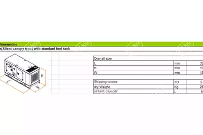 Generator WEIFANG 200KVA 3 PHASE SILENT DIESEL GENERATOR for sale by Nuco Auctioneers | AgriMag Marketplace