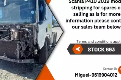 Scania Truck tractors Double axle Scania P410 2019 model stripping for spares or sel for sale by Bitline Spares | AgriMag Marketplace