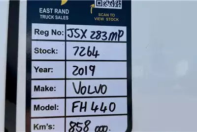 Volvo Truck tractors Double axle FH440 6x4 TT 2019 for sale by East Rand Truck Sales | AgriMag Marketplace