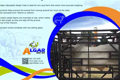 Algar Livestock handling equipment Livestock scale equipment cattle adjustable weigh Crate for sale by Algar | AgriMag Marketplace