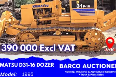 Komatsu Dozers Komatsu D31 16 Dozer 1995 for sale by Barco Auctioneers | Truck & Trailer Marketplace