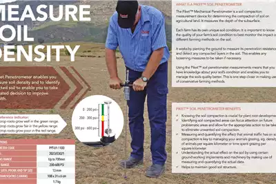 Other Piket Penetrometer Soil Density Meter for sale by N1 Tractors | AgriMag Marketplace