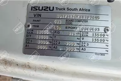 Isuzu Box trucks 800 4X2 VOLUME BODY 2015 for sale by Nuco Auctioneers | AgriMag Marketplace