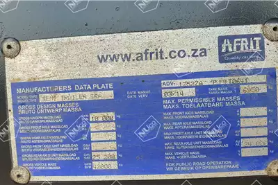 Afrit Trailers SIDE TIPPER LINK 2014 for sale by Nuco Auctioneers | AgriMag Marketplace