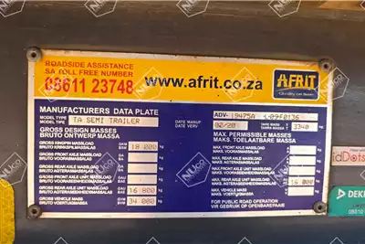 Afrit Flatdeck trailer FLATDECK LINK TRAILER 2020 for sale by Nuco Auctioneers | AgriMag Marketplace