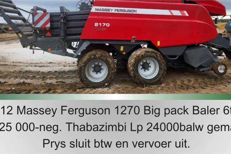 Massey Ferguson Haymaking and silage Round balers Massey Ferguson 1270, Big Pack Rope Baler 2012