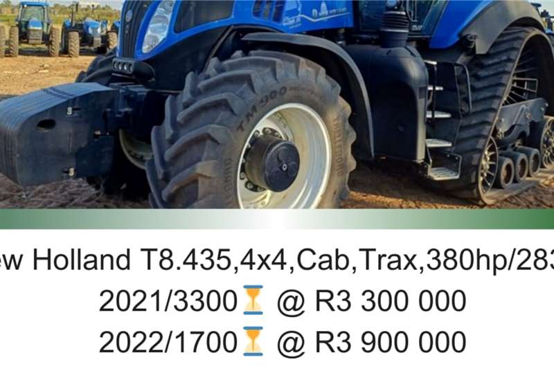 New Holland Tractors Tracked tractors New Holland T8.435, 4x4, Cab, Trax, 380Hp/283kW