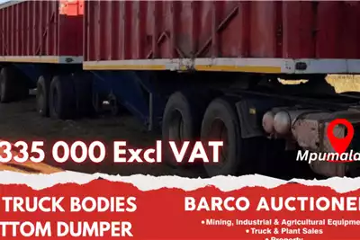 SA Truck Bodies Trailers SA Truck Bodies Bottom Dumper 2010 for sale by Barco Auctioneers | Truck & Trailer Marketplace