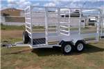 Livestock trailers 2.5m Double Axle Cattles Trailer For Sales SABS AP Agricultural trailers