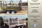 Livestock trailers 3 m Cattle Trailer for sale NRCS approved Agricultural trailers